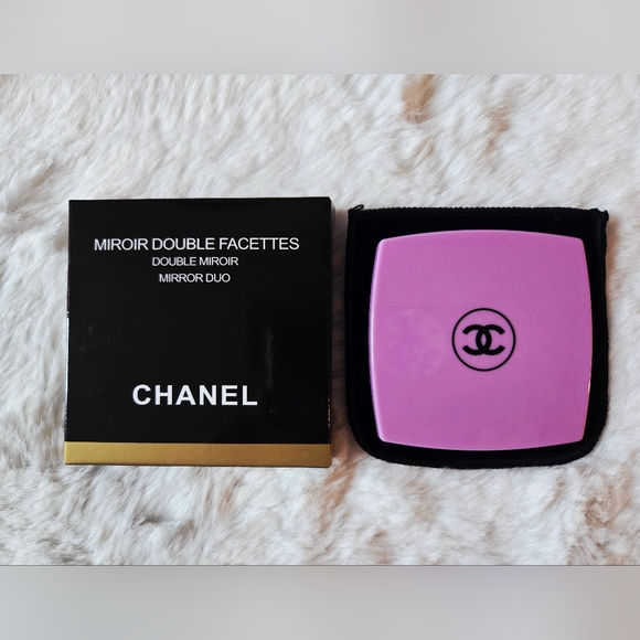 CHANEL Accessories - CHANEL Lavender Double Mirror With Box